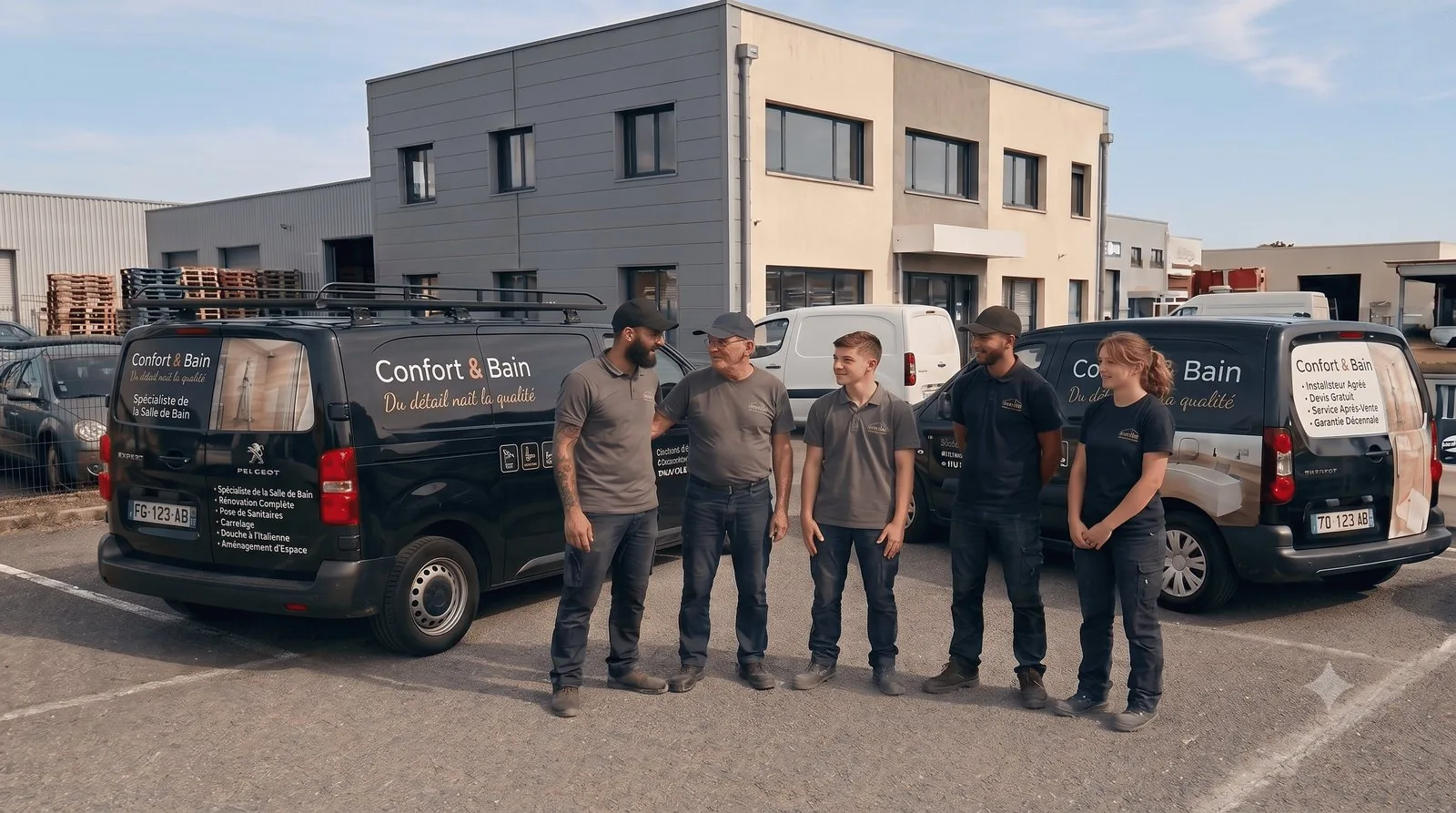 Équipe Confort & Bain à Castelnau-le-Lez