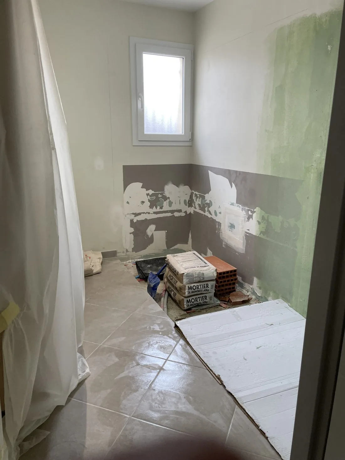 Rénovation salle de bain en cours à Castelnau-le-Lez